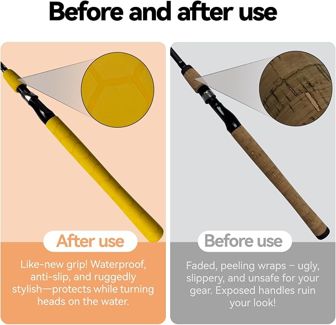 Hex Pattern Handle Heat Shrink for Fishing Rod, Table Tennis Paddle - Sleek, Multiple Colors (30mm Dia. x 1.6m Long, Brown)