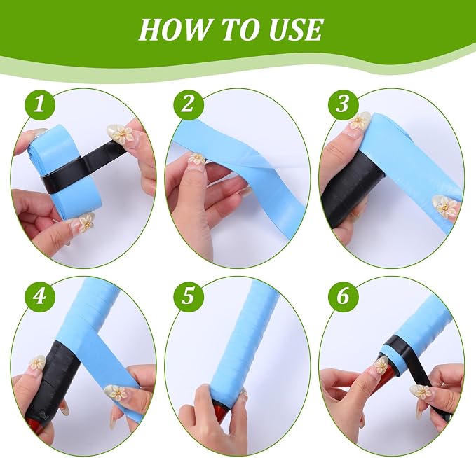 100 PCS Tennis Badminton Racket Overgrips Multi Colors Rackets Overgrip Bulk, Soft Tennis Racket Grip Tape, Anti-Slip Absorbent Grip Tape for Pickleball Racquets, Bike Handlebar, Fishing Rod