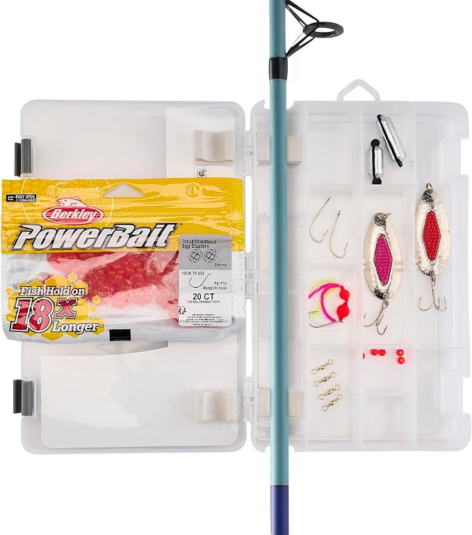 Shakespeare Catch More Fish Spinning Reel and Fishing Rod Combo with Kit