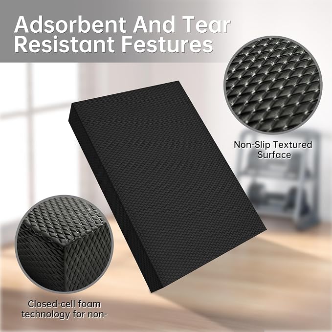 Exercise Balance Pad，High-Density Balance Foam Mat for Physical Therapy Equipment & Strength Stability Training, Slip Resistant TPE Mat for Yoga, Pilates, Meditation,Chair Cushion