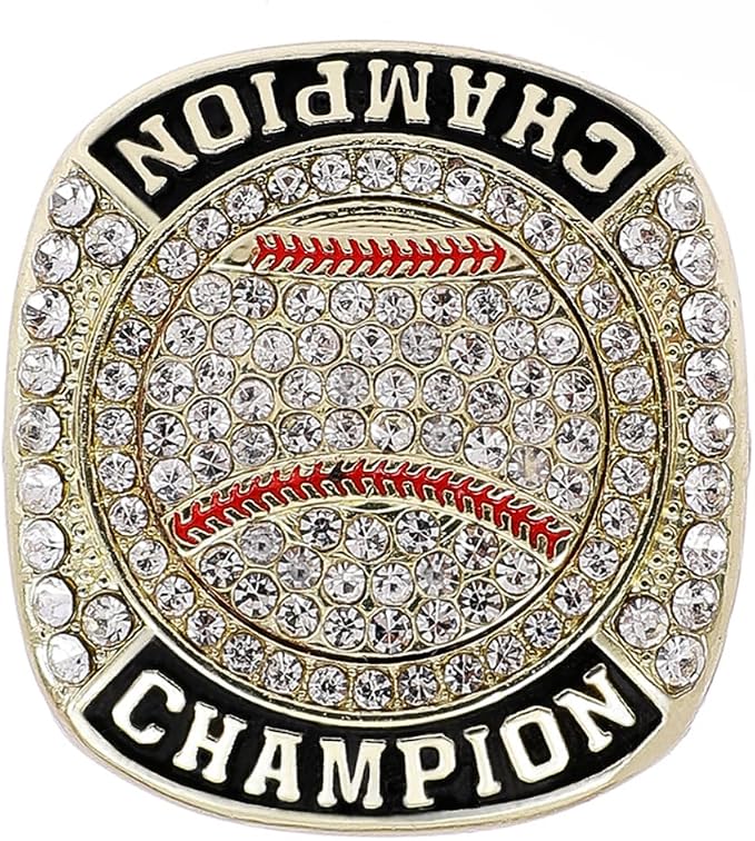 12 Pcs Baseball Championship Ring Trophy Award Gift Tournament Championship Ring Winner Tournament Team, from Size 8 to 11,