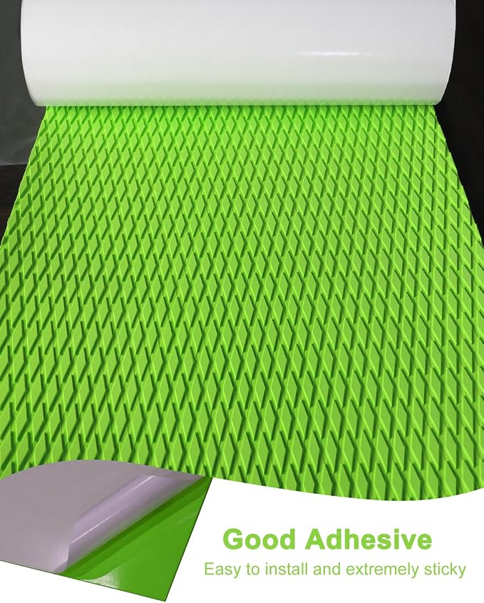 Hjdeck Universal Surfboard Pad EVA Foam Boat Flooring Decking Sheet Self-Adhesive Non-Slip Deck Grip Mat Marine Carpet for Yacht Boat Kayak Decking Golf Cart Fishing Boat RV Surfing Traction Pad