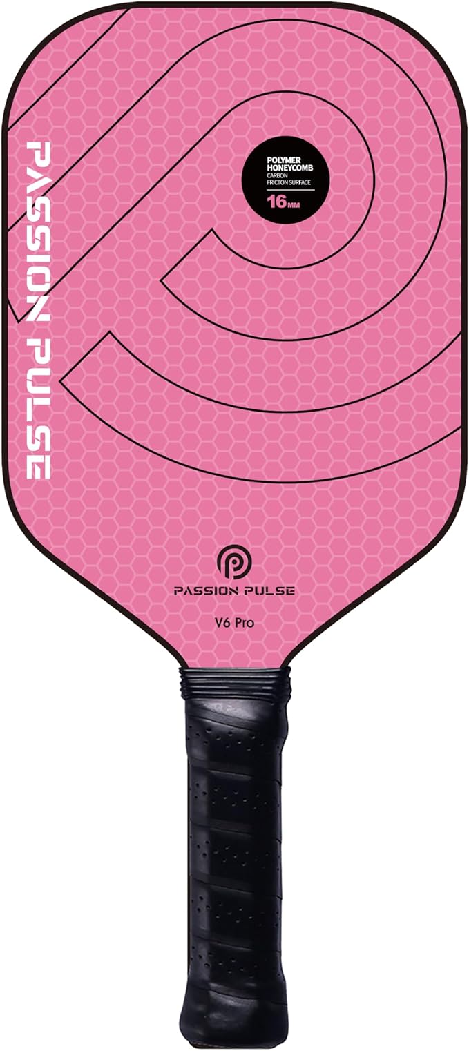 Pickleball Paddles 2026,Carbon Fiber Pickleball Paddle,16mm T700 High Grit & Spin, Professional Pickle Ball Paddles Set Designed for Ultimate Spin & Consistency
