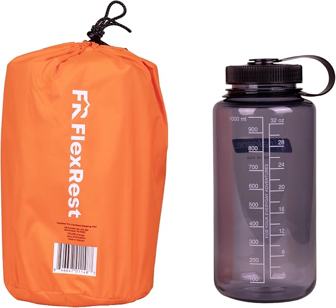 Pro Insulated Sleeping Pad for Camping | Easily Inflatable and Designed for Premium Comfort in the Lowest Temperatures | Orange