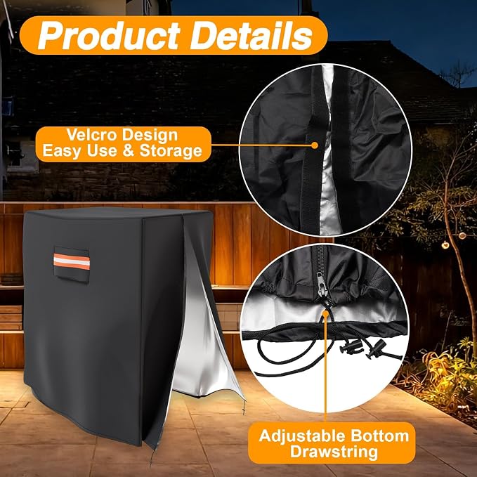 EVRBUL Treadmill Cover Heavy Duty Waterproof Dustproof Running Machine Cover Home Gym Exercise Workout Equipment Protective with Air Vents Reflective Strip Drawstring