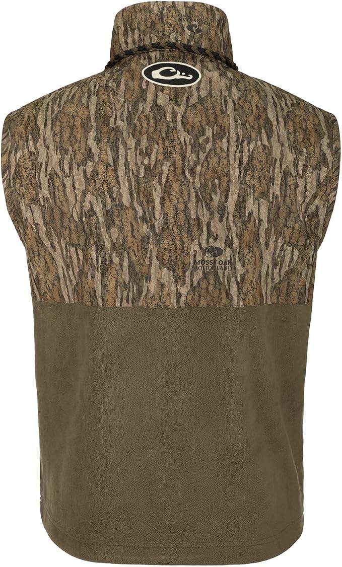 Drake Waterfowl Men's MST Eqwader Waterproof Windproof Hunting Vest | Breathable Moisture-Wicking Material, Fleece Lining, Taped Seams, Zippered Pockets