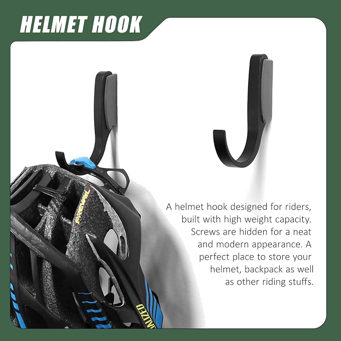 Heavy Duty Wall Mount Bicycle Holder/Hanger/Hook Bicycle Storage for Garage/House, Bike Accessories, Holds up to 110 lbs, 4 Pack