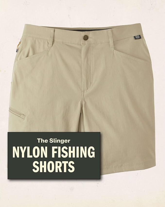 Field & Stream Men's Slinger Nylon Performance Fishing Shorts, 9 Inch Inseam
