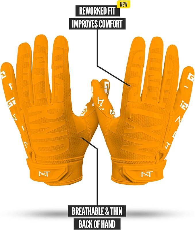 Nxtrnd G2 Pro Football Gloves, Men's Ultra Sticky Elite Receiver Gloves