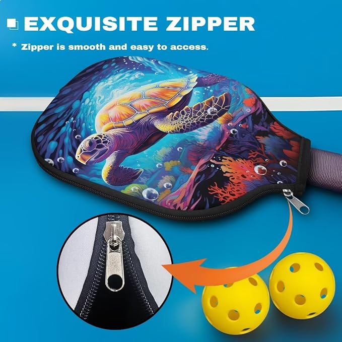 Blue Camo Corgi Pattern Print Pickleball Paddle Covers Only Paddles Holder Sleeve Fits Most Rackets