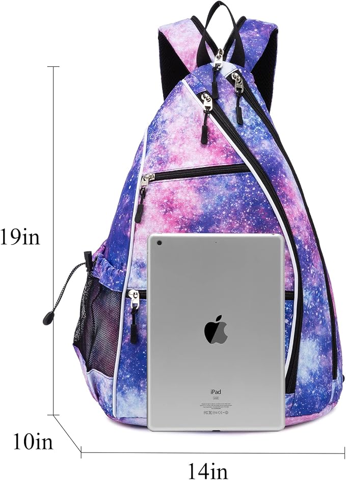 Sucipi Pickleball Bag - Men's & Women's Pickleball Backpack, Adjustable Sling Bag w/Fence Hook/Large Capacity/Safety Pocket