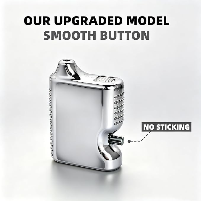 One-Button Powder Dispenser | Leak-Proof & Lightweight | Electroplated Silver Spice Shaker for Travel – Cool Metallic