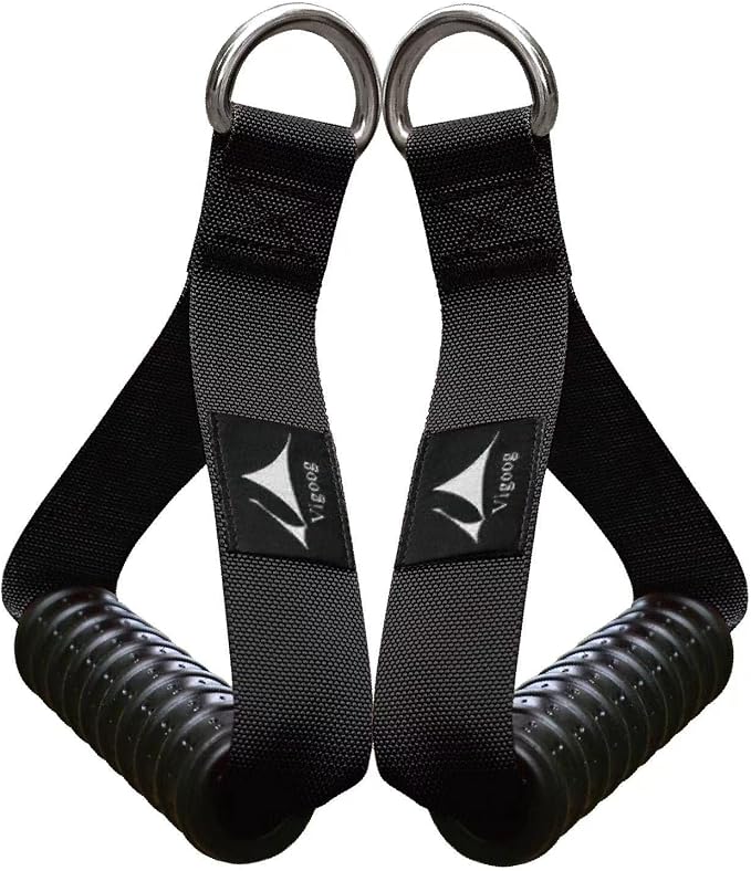 Heavy Duty Gym Workout Handles Attachment for Cable Machine,Resistance Band,Pulley System Home Exercise Equipment, Comfortable and Stronger Grip