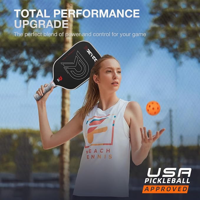 DGYGQ Pickleball Paddles with Polypropylene Honeycomb Core, T700SC Power Carbon Fiber Pickleball Paddle, Increased Power for Ultimate Spin & Consistency