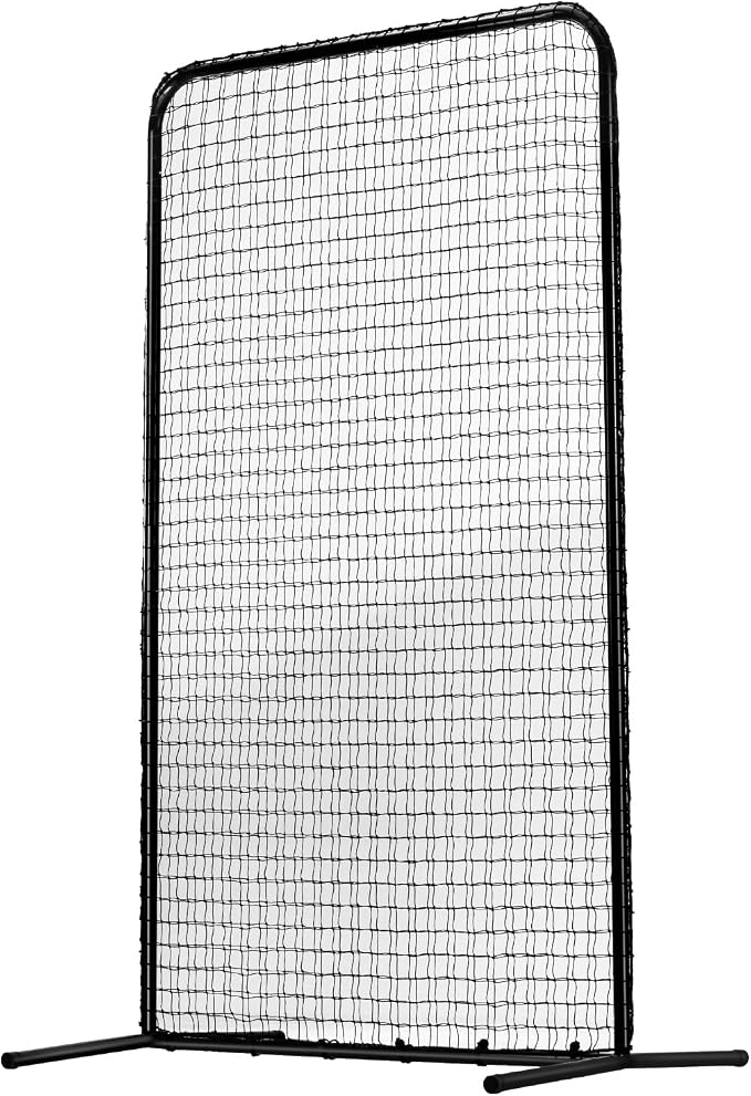 VEVOR Batting Screen - Baseball & Softball Protector with Carry Bag & Ground Stakes, Pitching Net for Pitchers Protection