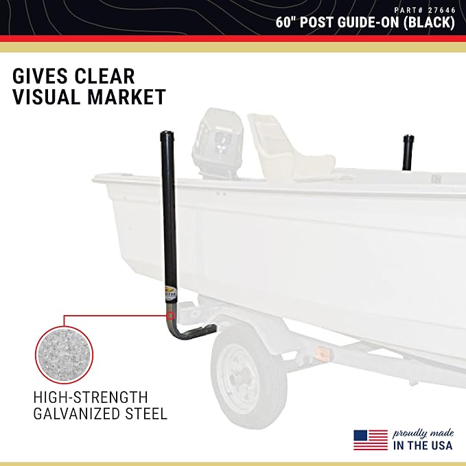 CE Smith - Trailer PVC Boxed Post Guide-On - Sturdy Boat Trailer Accessories & Replacement Parts
