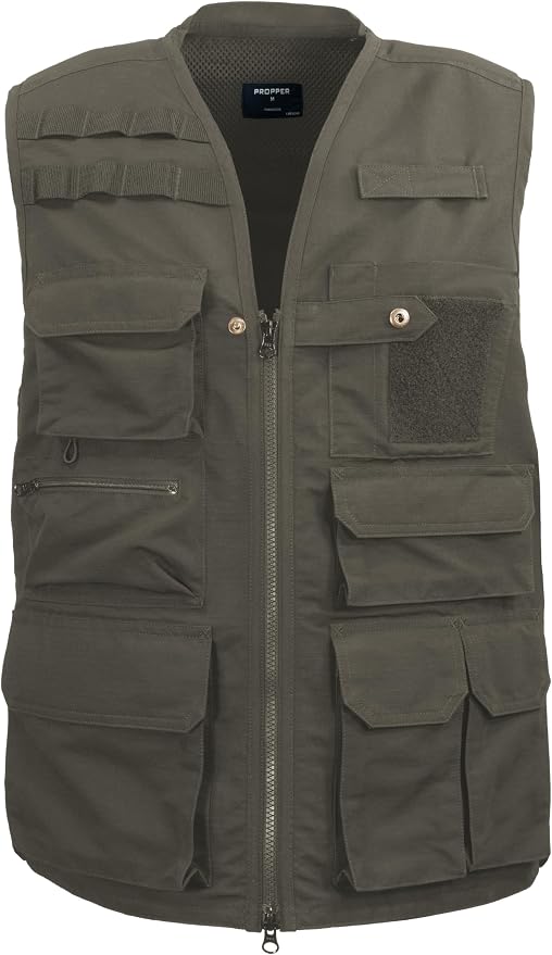 Edgetec Outdoor Utility Vest, Fishing, Hunting, Tactical Ripstop