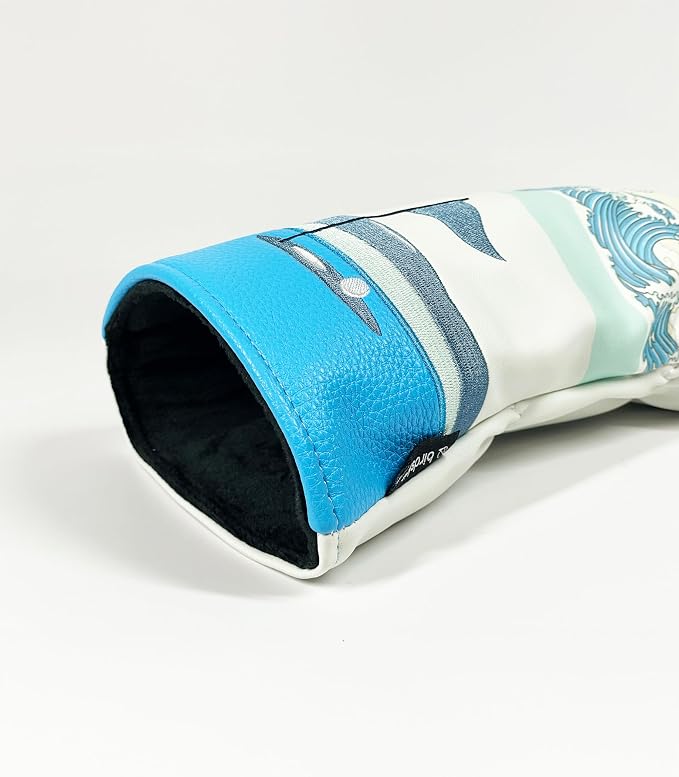 Golf Driver Headcover birdskie Premium Leather Head Cover. Digitally Printed and Embroidered Design. Head Cover for Your Driver by birdskie.