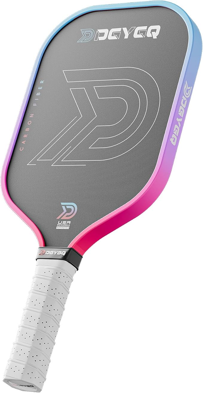 DGYGQ Pickleball Paddles with Polypropylene Honeycomb Core, T700SC Power Carbon Fiber Pickleball Paddle, Increased Power for Ultimate Spin & Consistency