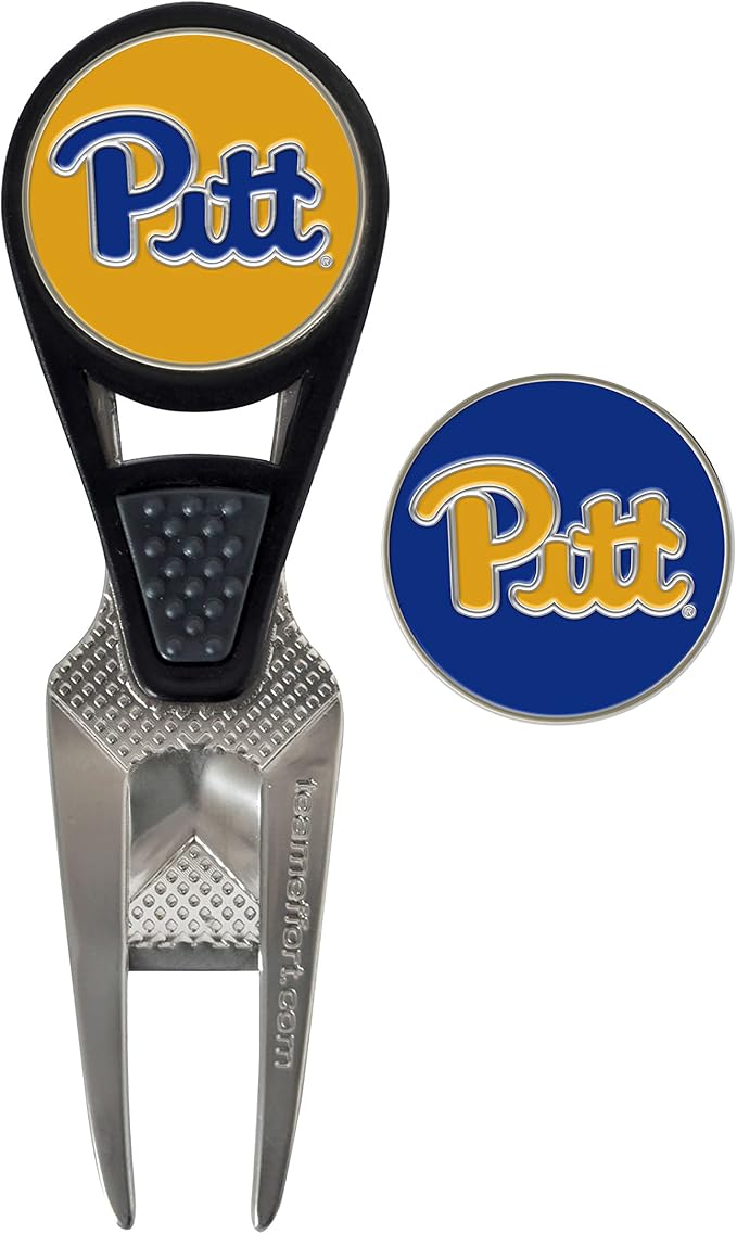 Team Effort Collegiate CVX Ball Mark Repair Tool & 2 Ball Markers