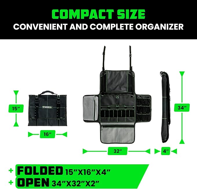 Rhino USA Camping Kitchen Organizer: Ultimate Overland Camp Accessory For Outdoor Cooking, Spice Rack, Utensil Storage and More!