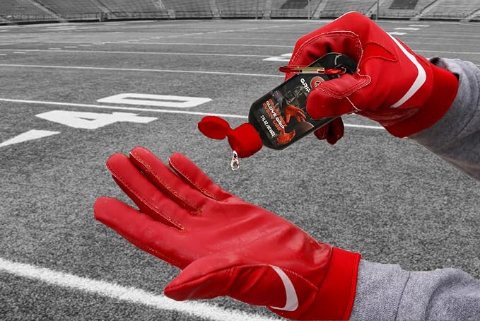 Grip Boost Football Gloves - Solid Stealth 6.0 with Grip Gel Bundle (Solid White, Large)