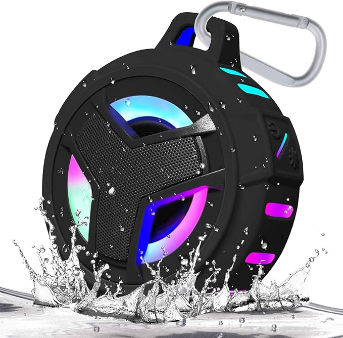 EBODA Bluetooth Shower Speaker, Portable Bluetooth Speakers, IP67 Waterproof Wireless Speaker, Floating, 2000mAh, True Wireless Stereo for Kayak, Beach, Gifts for Unisex