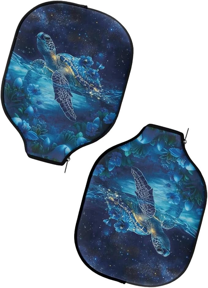 Blue Camo Corgi Pattern Print Pickleball Paddle Covers Only Paddles Holder Sleeve Fits Most Rackets