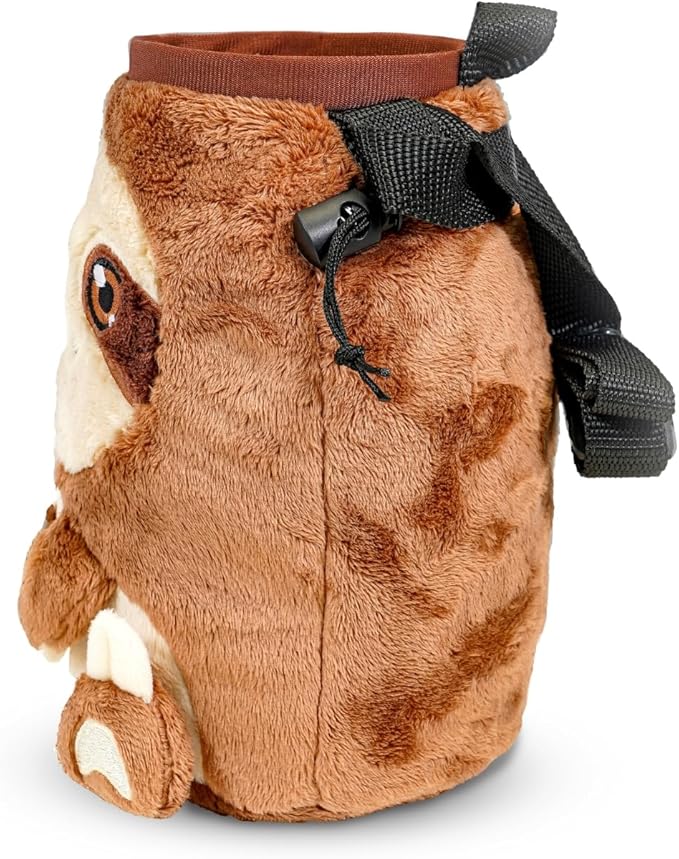 Chalk Bag for Rock Climbing - Cute Chalk Bag for Bouldering, Gym, Indoor & Outdoor Climbing with Adjustable Belt, Brush Holder & Carabiner