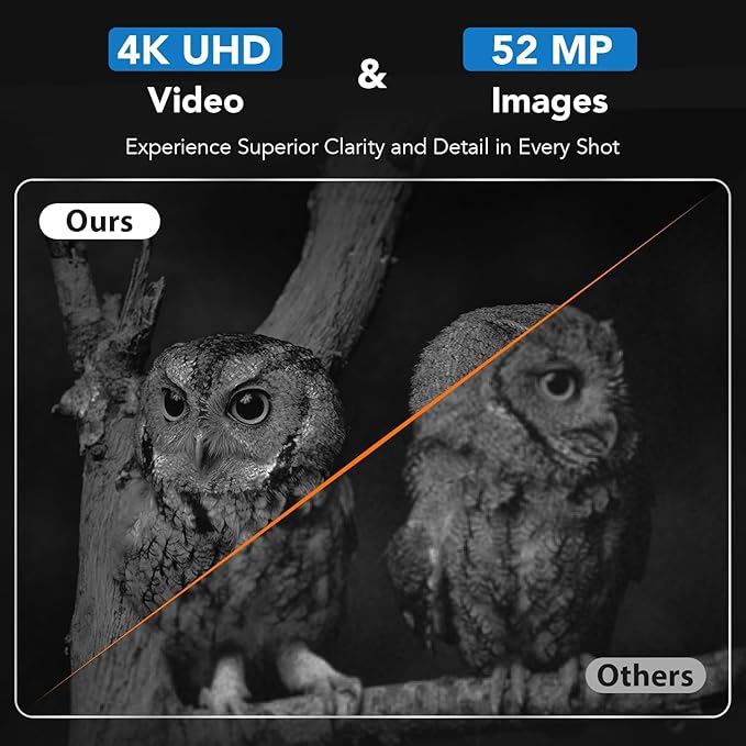 GTHUNDER Night Vision Goggles Binoculars with Remote Monitor on App | Crystal Clear 4K UHD Video & 52MP Full Color Photos on 4" HD Screen |10X Zoom Ideal for Camping Hunting & Wildlife Observation