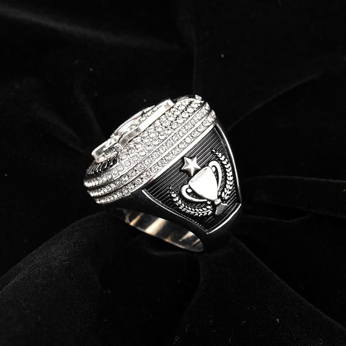 12 pcs Pack Baseball Home Plate Championship Trophy Ring Award Gift for Tournament Teams palyers Awards Size 9.5 Gold, Silver, Bronze Color