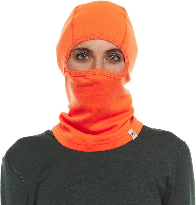 100% Merino Wool Balaclava - Winter Ski Mask - Face Mask - Cold Weather Gear