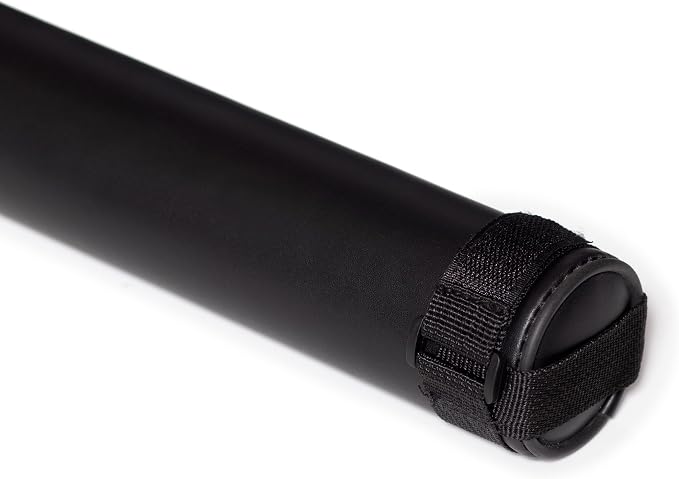 McDermott 1x1 Hard Round Vinyl Pool/Billiard Cue Case - Black w/Clover