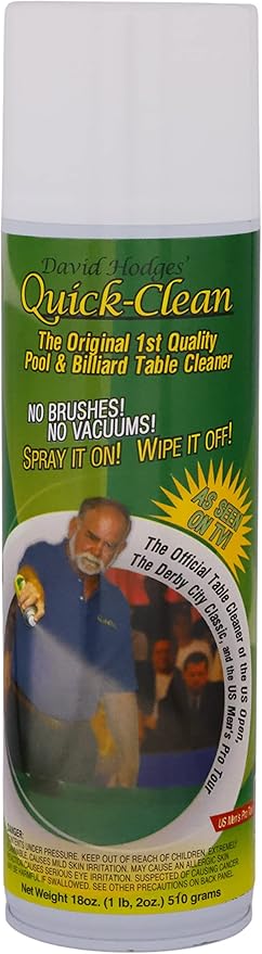 Quick Clean Pool Table Felt Cleaner Spray - Great for Pool Felt Cleaner Billiard Felt Cleaner Billiards Table Cleaner for Felt Pool Table Cleaning Kit