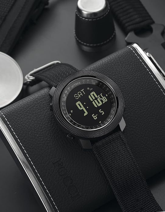 AVTREK Mens Outdoor Sport Tactical Survival Watches Hiking Digital Wrist Watch Waterproof Swimming Military Army Altimeter Barometer Compass Watches