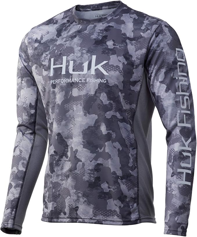 HUK Men's Icon X Long Sleeve Shirt, Performance Fishing Shirt