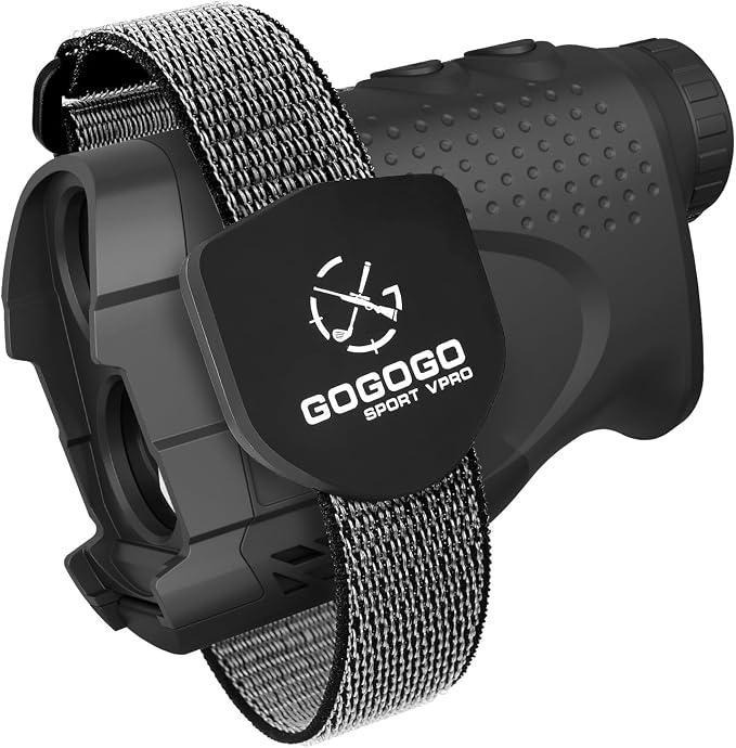 Gogogo Sport Vpro GS24B Laser Rangefinder & Universal Adjustable Magnetic Holder Mount Strap