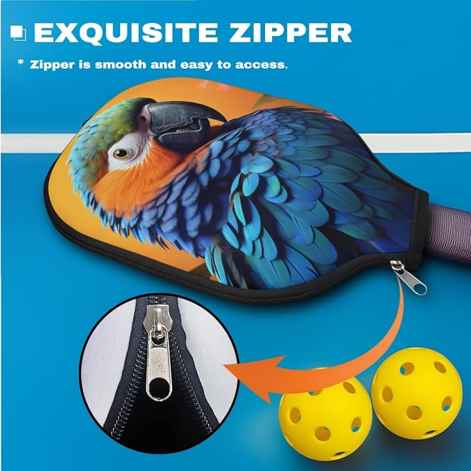 Pickleball Paddle Covers, Durable Polyeste Paddle Cover,Anti-Drop Paddle Storage Bag