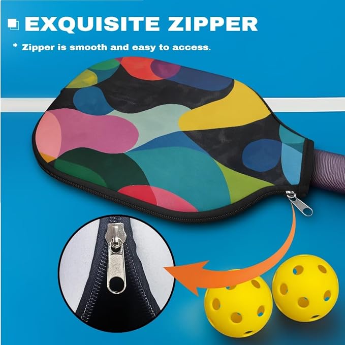 Pickleball Paddle Covers, Durable Polyeste Paddle Cover,Anti-Drop Paddle Storage Bag