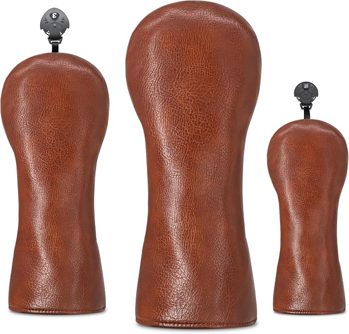 Golf Accessories Golf Club Covers for Driver, Fairway, Hybrids - Golf Driver Headcover/Golf Fairway Wood Head Cover/Hybrid Headcover for Men/Women Golfer
