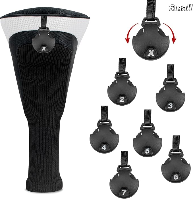 Wood Headcover Golf Club Covers Driver Headcovers Nylon Head Covers Designed to Fit All Woods - 3/4/5/6 Pack/Set Golf Accessories Suitable for Men and Women