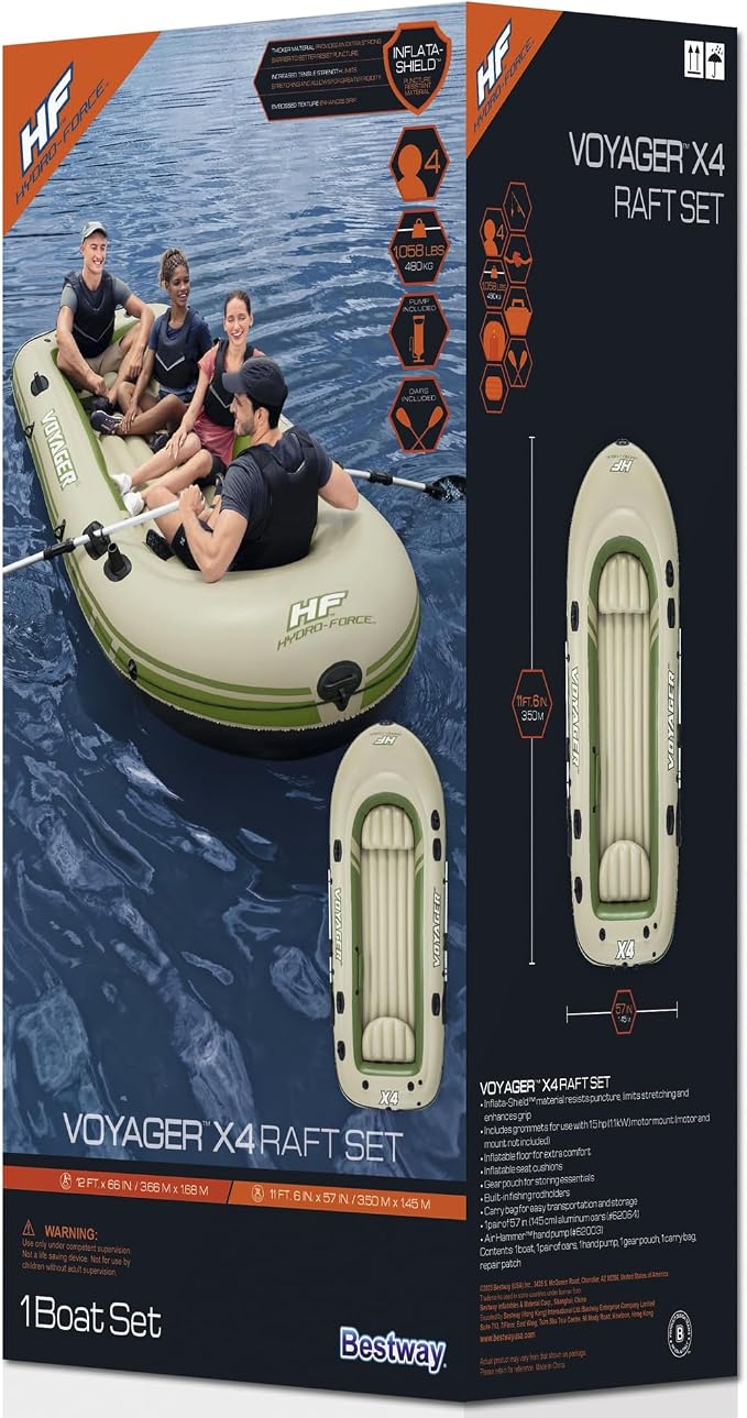 HYDRO FORCE Treck X3 Inflatable Raft Set
