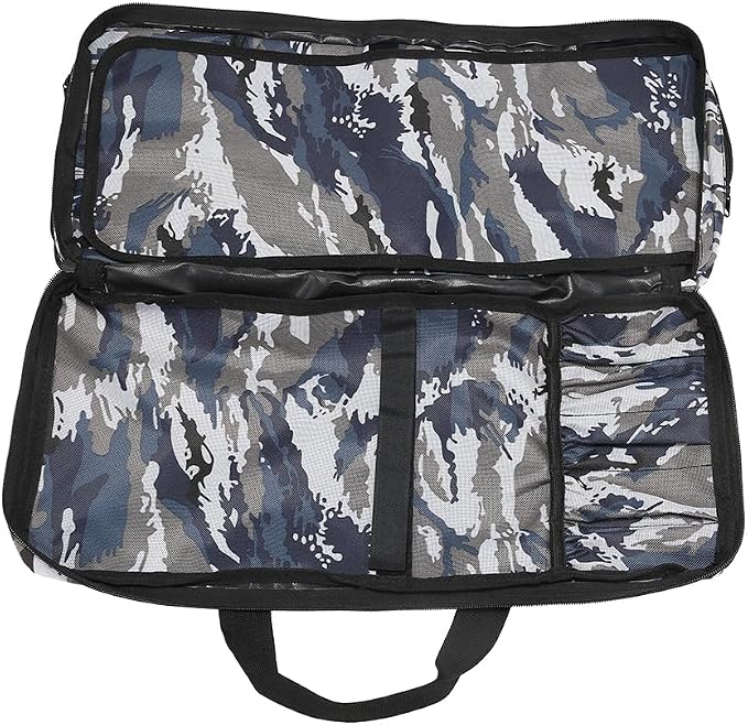 EVERPRIDE New 4 Section CAMO Professional Knife Bag for Chefs Hunting Fishing Camping Holds 20 Knives 4 Storage Compartments with Shoulder Strap Laptop/Tablet Padded Slot - Knives Not Included