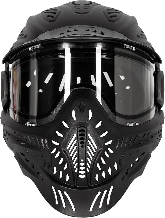 Maddog HK Army HSTL Paintball Airsoft Mask Goggle System | Replaceable Thermal Dual-Pane Anti Fog Lens | Adjustable Full-Face Safety Certified Protection