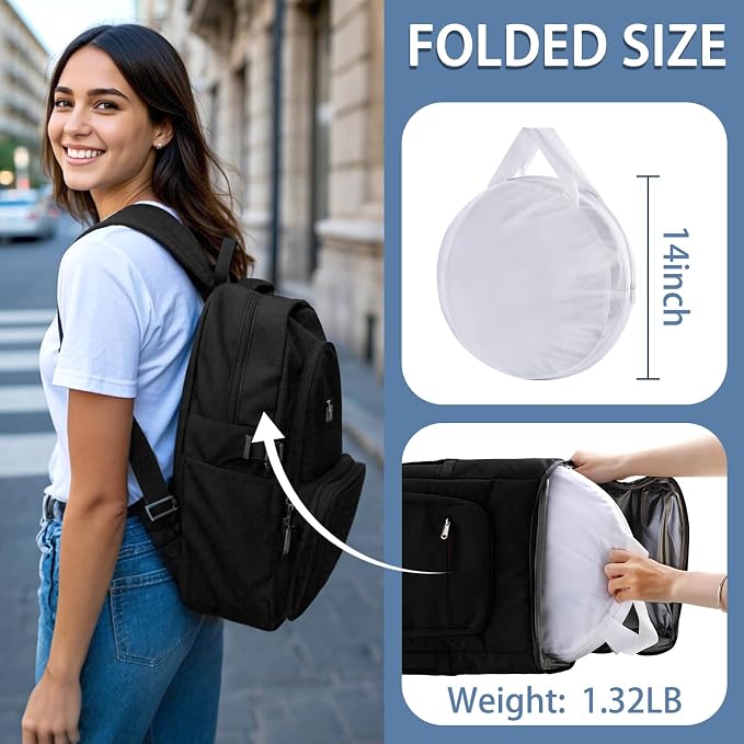Mosquito Net for Bed - Pop Up Bed Tent - Portable Travel Mosquito Net, Mosquito Netting for Suitable for Baby, Adult Bedroom, Camping, Napping, Patio (White)