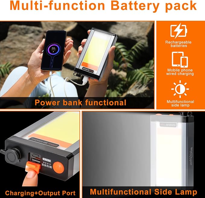 40W Ultra Bright Aluminum Alloy High Lumen LED Headlamp – Rechargeable, Waterproof & Lightweight with Motion Sensor and 6 Light Modes – Ideal for Camping, Hiking, Running, Fishing, and Emergency Use