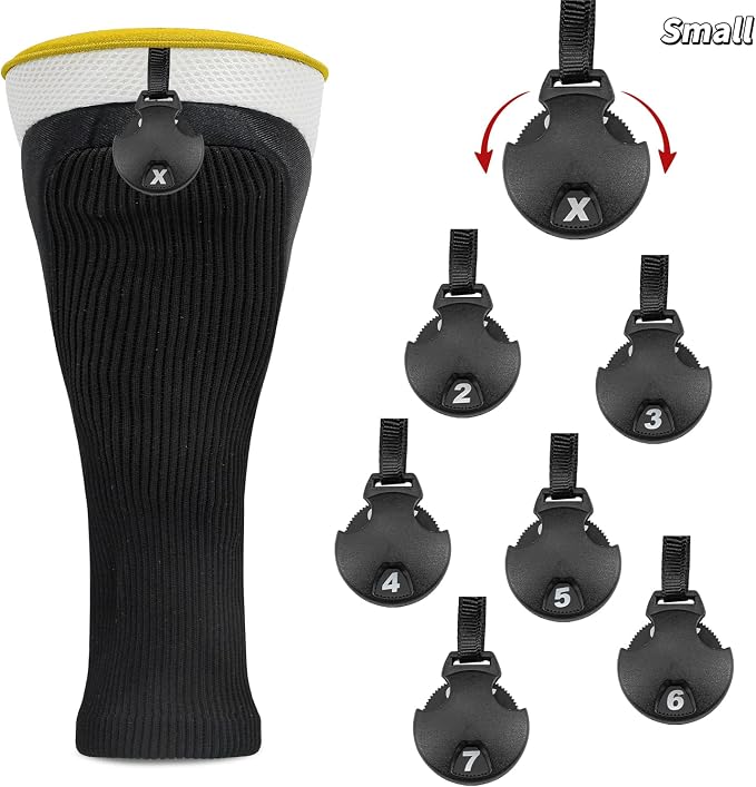 Wood Headcover Golf Club Covers Driver Headcovers Nylon Head Covers Designed to Fit All Woods - 3/4/5/6 Pack/Set Golf Accessories Suitable for Men and Women