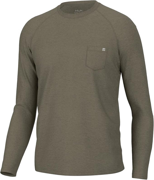 HUK Men's Waypoint Long Sleeve Shirt, Performance Fishing Tee for Men