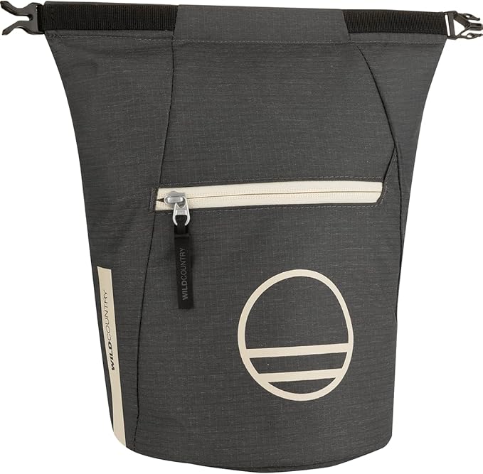 Wild Country Spotter Boulder Chalk Bag - Large Rock Climbing Chalk Bucket with Zippered Pocket