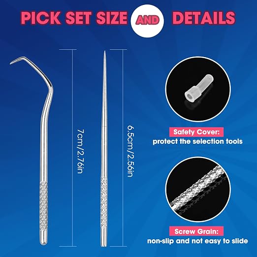 Scuba O Ring Kit 170 Pcs, FKM90 Scuba Diving O Rings with 2 Stainless Steel O-Ring Pick Set for Accurate Selection, Removal and Replacement for Dive Hose Diving Tank Scuba Gear